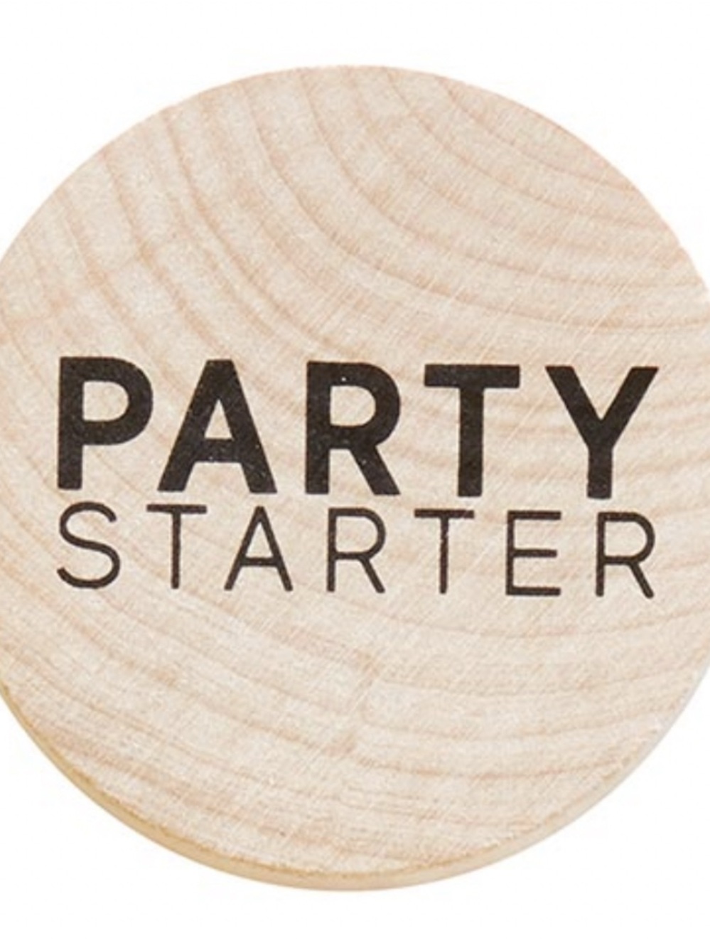 Party Starter Wood Bottle Opener- Natural